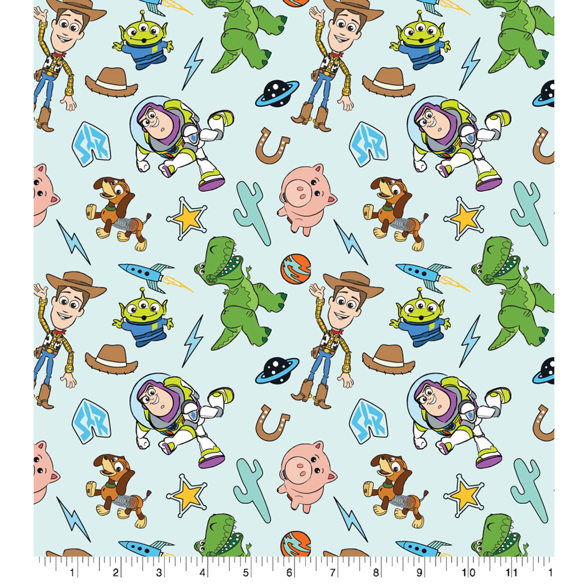 Disney Pixar Toy Story Icons Cotton Fabric
